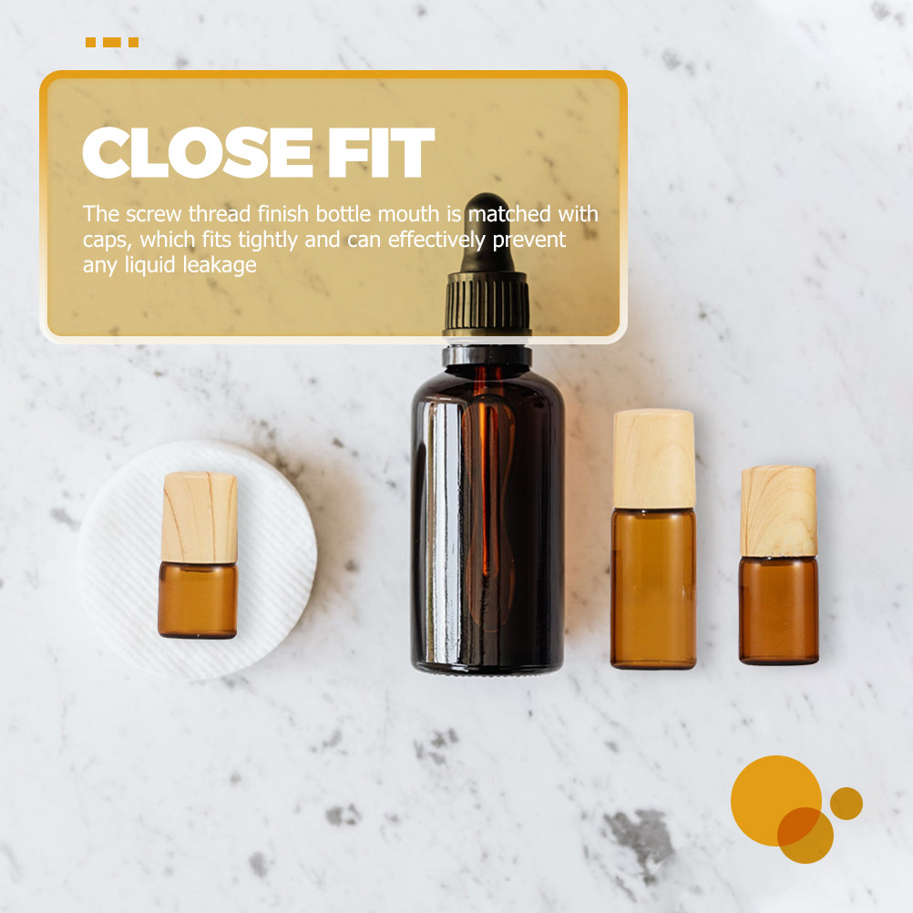 Perfume Refill Bottle - 10Pcs Leak Proof Glass Roller Bottles