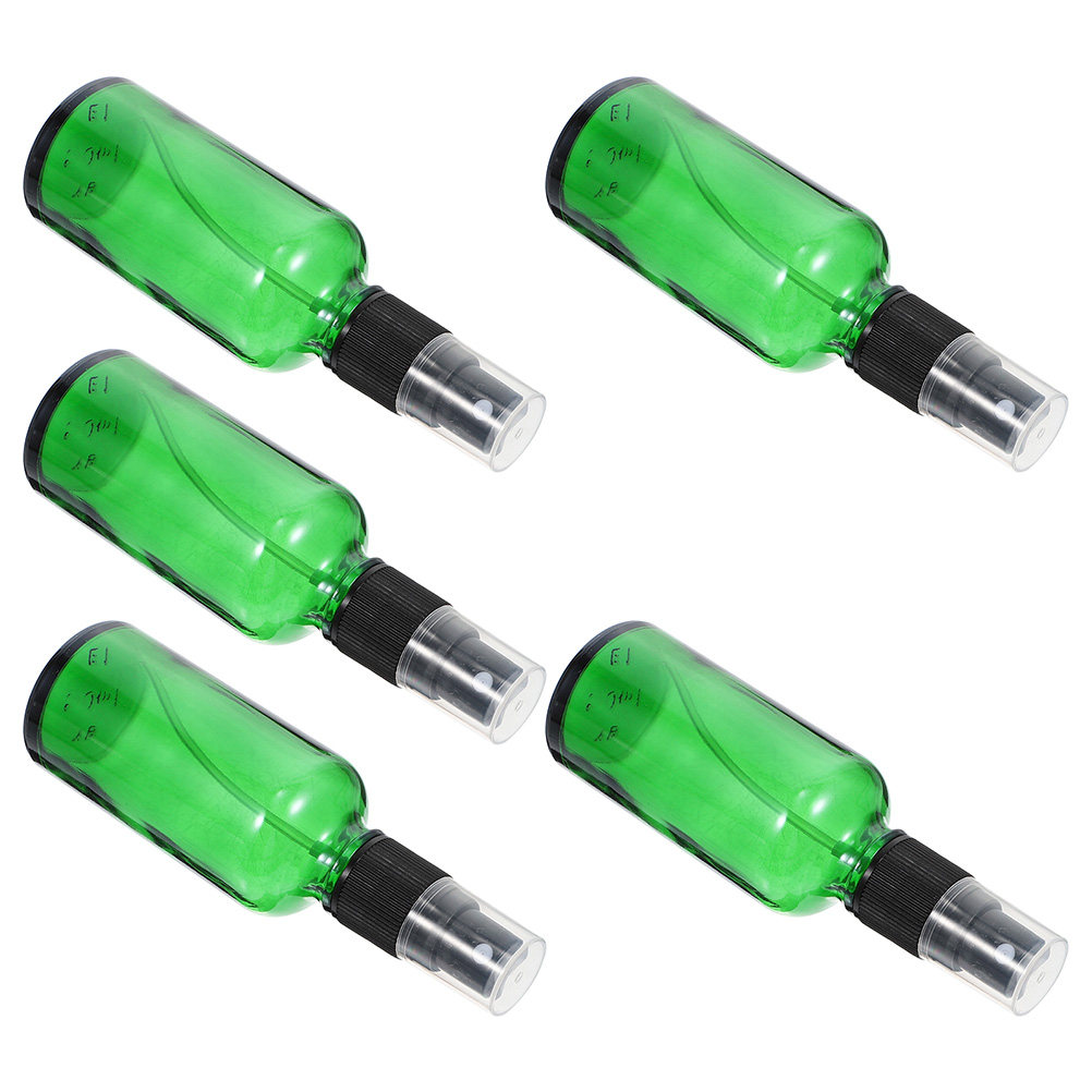 Perfume Refill Bottle - 5Pcs Premium Glass Travel Bottles Leakproof