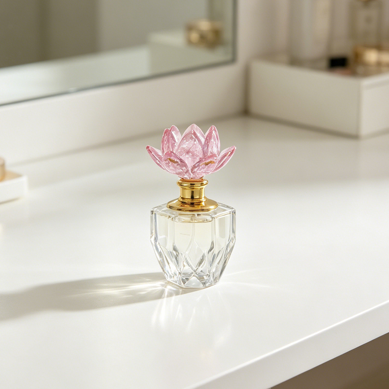Perfume Refill Bottle - Crystal Perfume Bottle Pink 3Ml Elegant