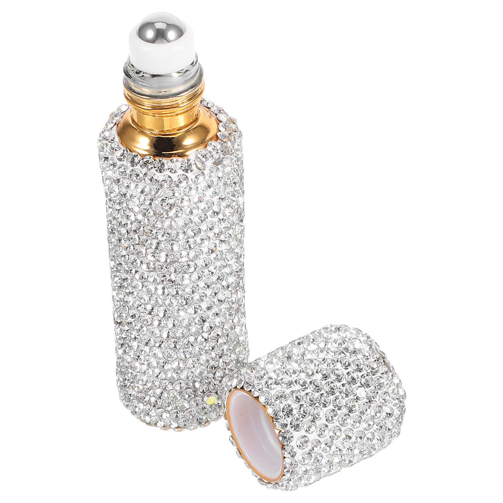 Perfume Refill Bottle - Rhinestone Accented 10Ml Mini Roller Bottle