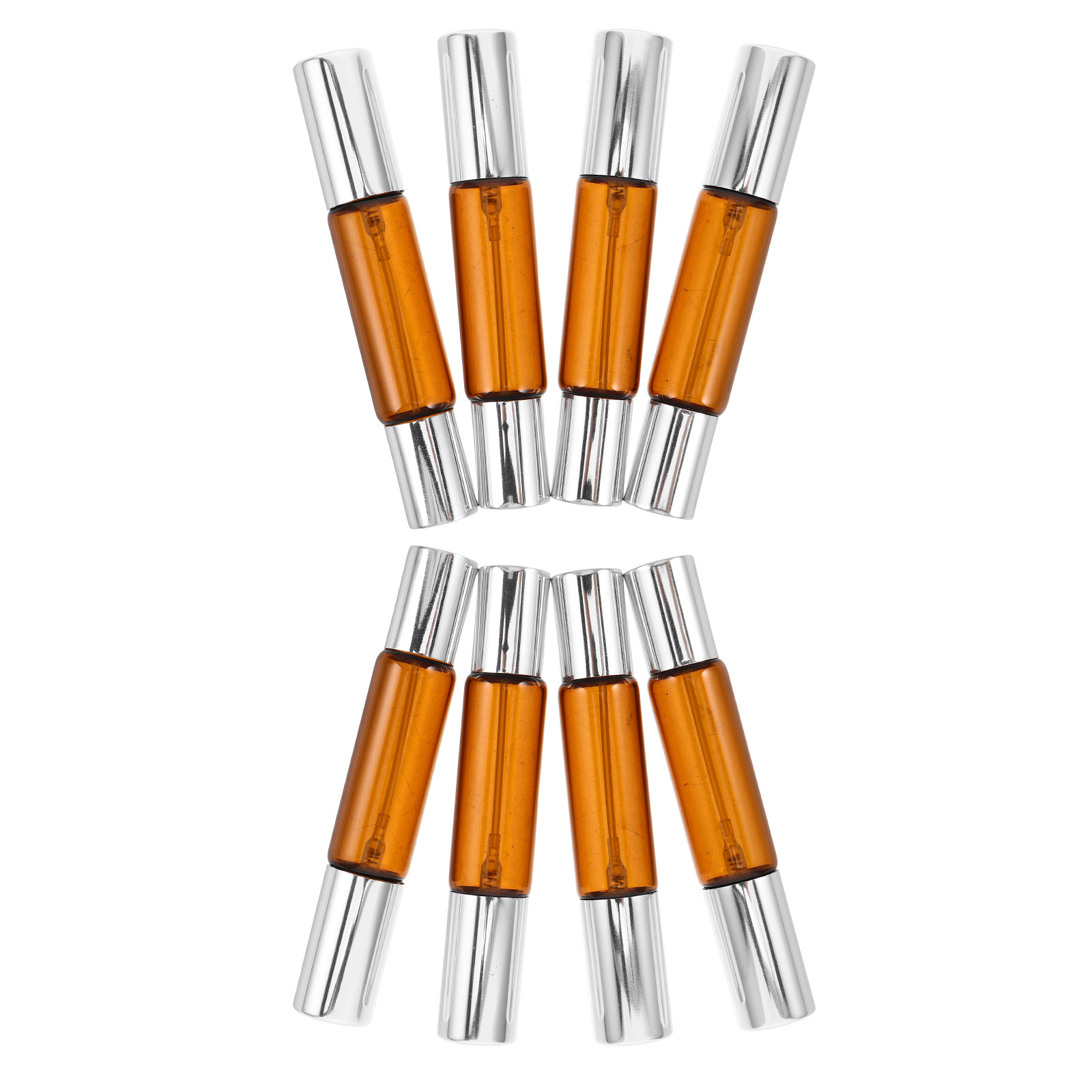 8Pcs Amber Glass Roller Bottle - Perfume Refill Bottle 评论和价格