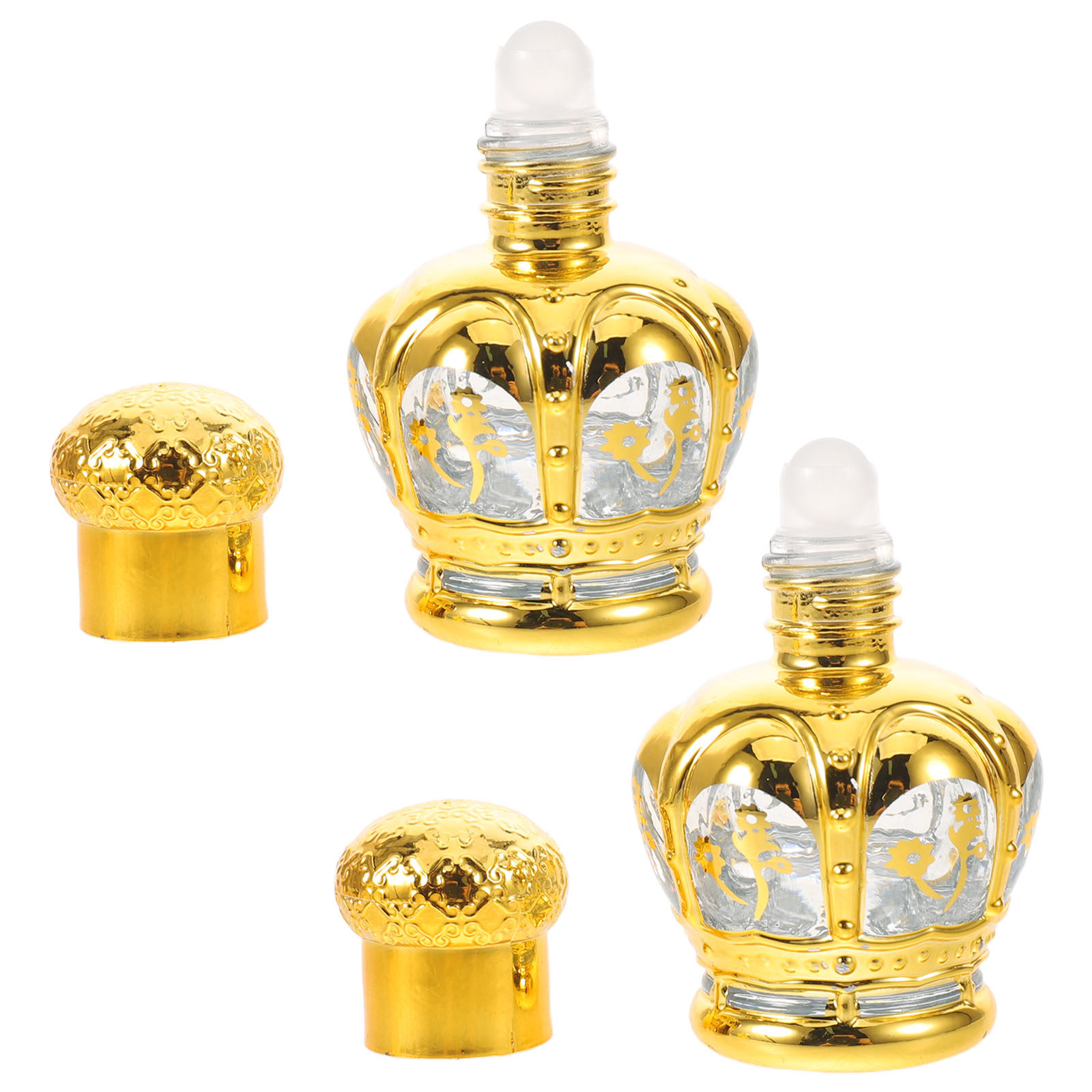 2Pcs 12Ml Clear Glass Roll on  - Perfume Refill Bottle 评论和价格