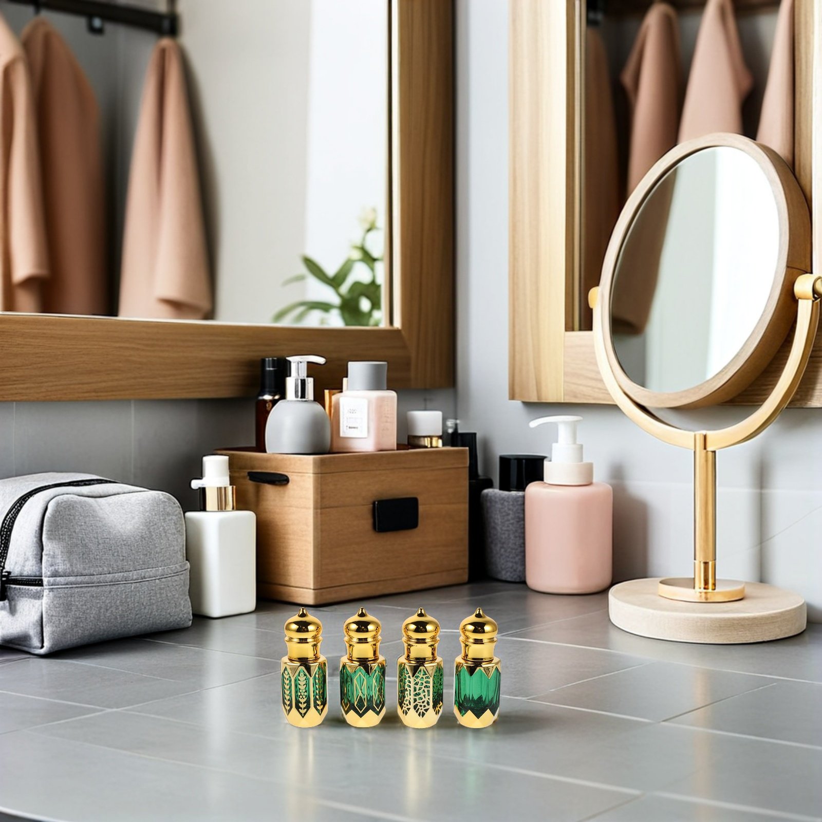 4Pcs Essential Oil Bottles Ref - Perfume Refill Bottle 评论和价格