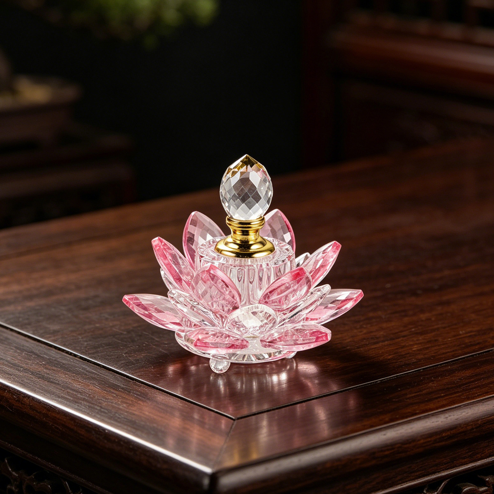 Refillable Crystal Lotus Flowe - Perfume Refill Bottle 评论和价格